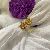 Premium AD Stone Toe Rings -Bloom-White-G7557